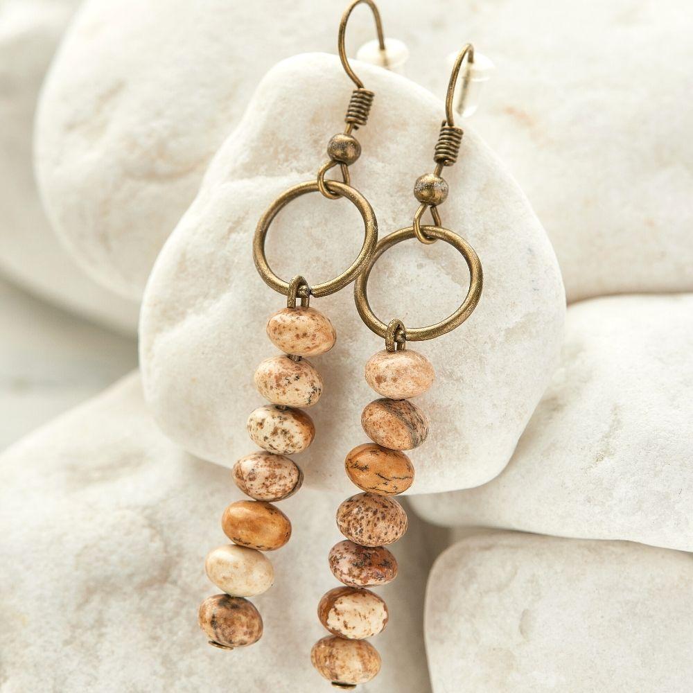 Vintage Jasper Earrings