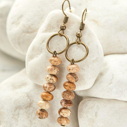 Vintage Jasper Earrings