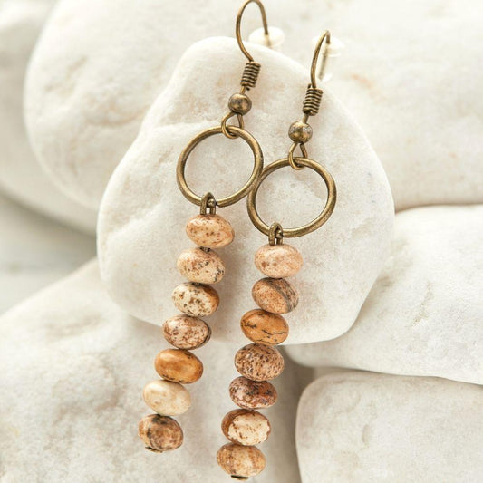 Vintage Jasper Earrings