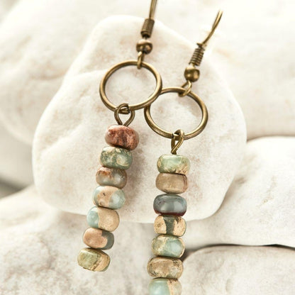 Vintage Jasper Earrings