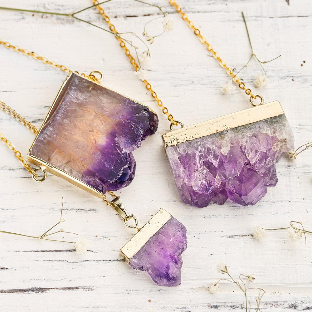 Amethyst Equilibrium Raw Necklace