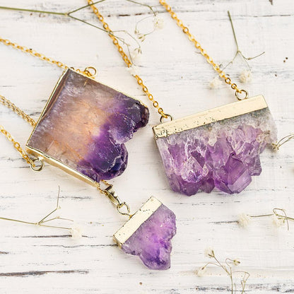 Amethyst Equilibrium Raw Necklace