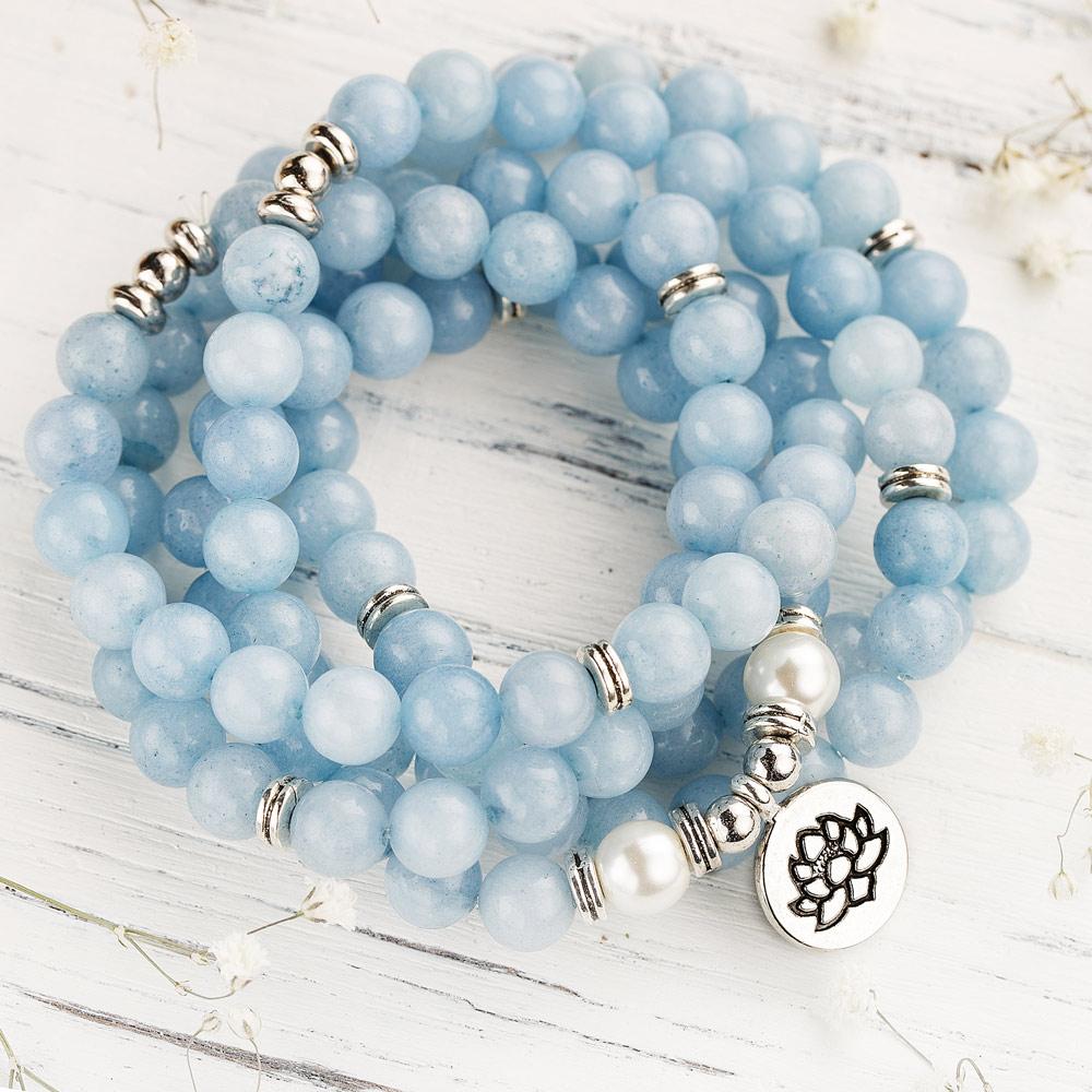 108 Amazonite Mala Beads