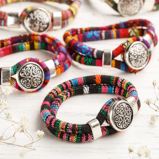 Boho Flower Charm Bracelet