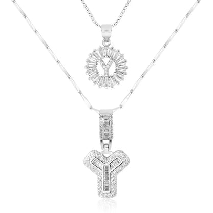 【LAST DAY 48% OFF】2 Pack - Initial Letter Pendant Necklaces