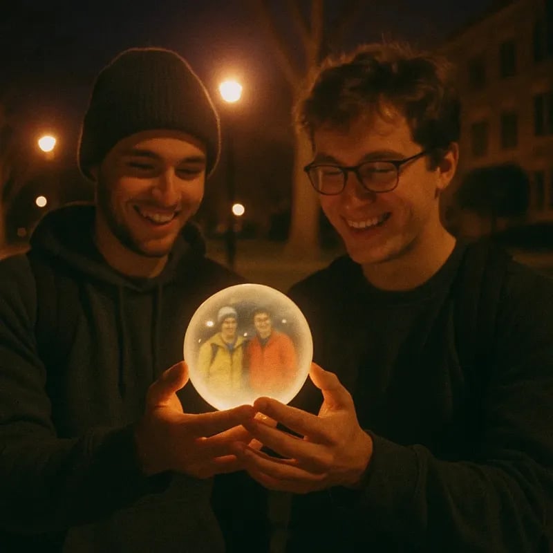 The Magic Crystal Ball — Hold the Breathing Memories in Your Hand.