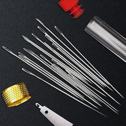 Stainless Steel Large Eye Needle Set, DIY Sewing, Embroidery
