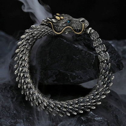 ⏰HOT 49% OFF -Handmade gold horned dragon bracelet