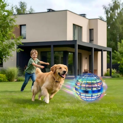 Flying Orb Ball Toy,Cosmic Globe Boomerang Hover Ball Galactic Fidget Spinner, Hand Drone Orbit, Cool Toys Gift for 6 7 8 9 10+ Year Old Boys Girls Teens Outdoor Toys spinning levitating galaxy anti-gravity boomerang ball LED Light Control