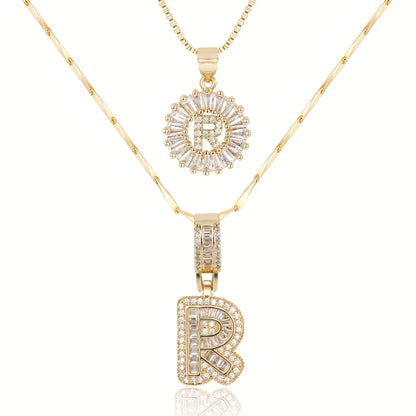 【LAST DAY 48% OFF】2 Pack - Initial Letter Pendant Necklaces