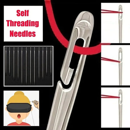 Stainless Steel Large Eye Needle Set, DIY Sewing, Embroidery