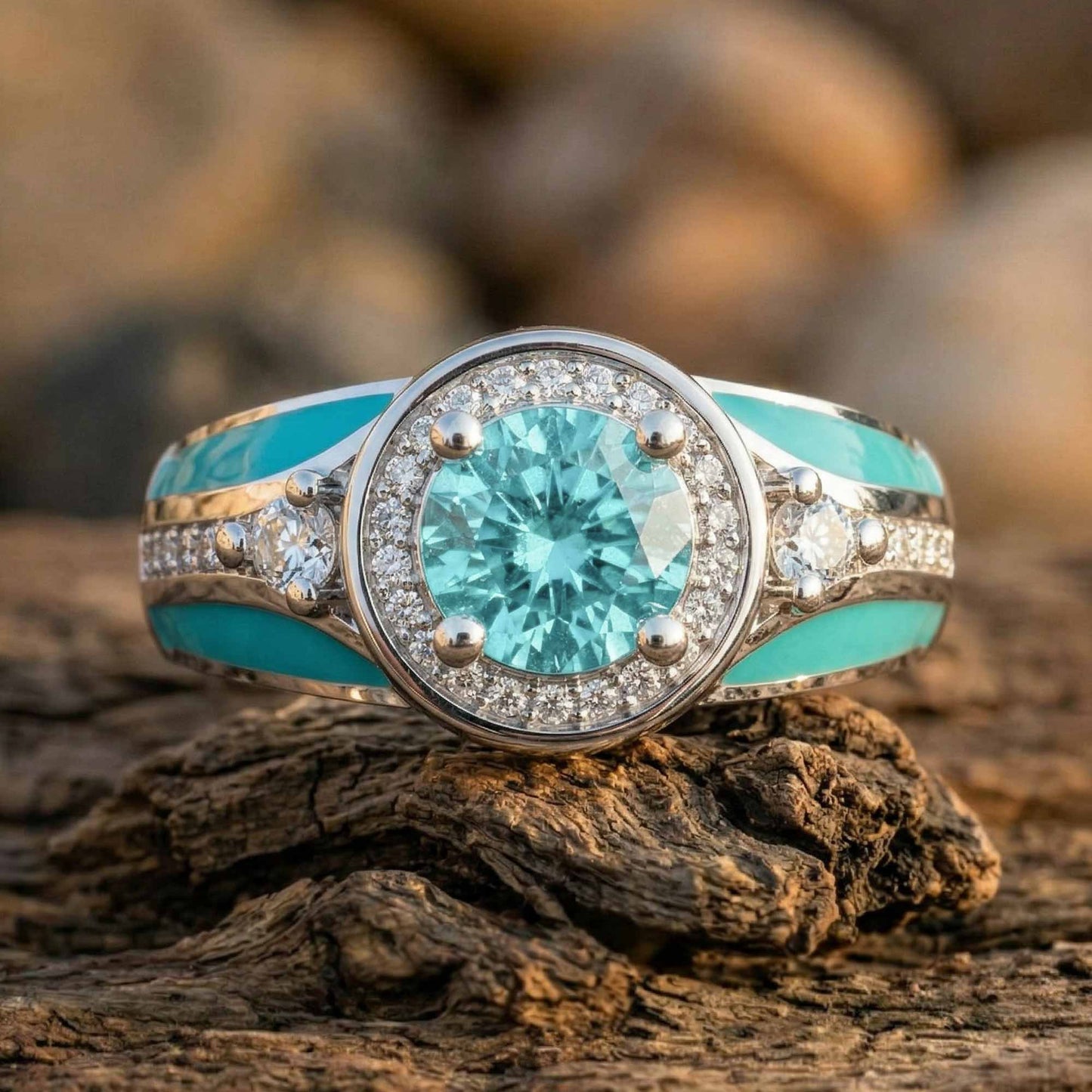 Brave Belt Ring - Aquamarine