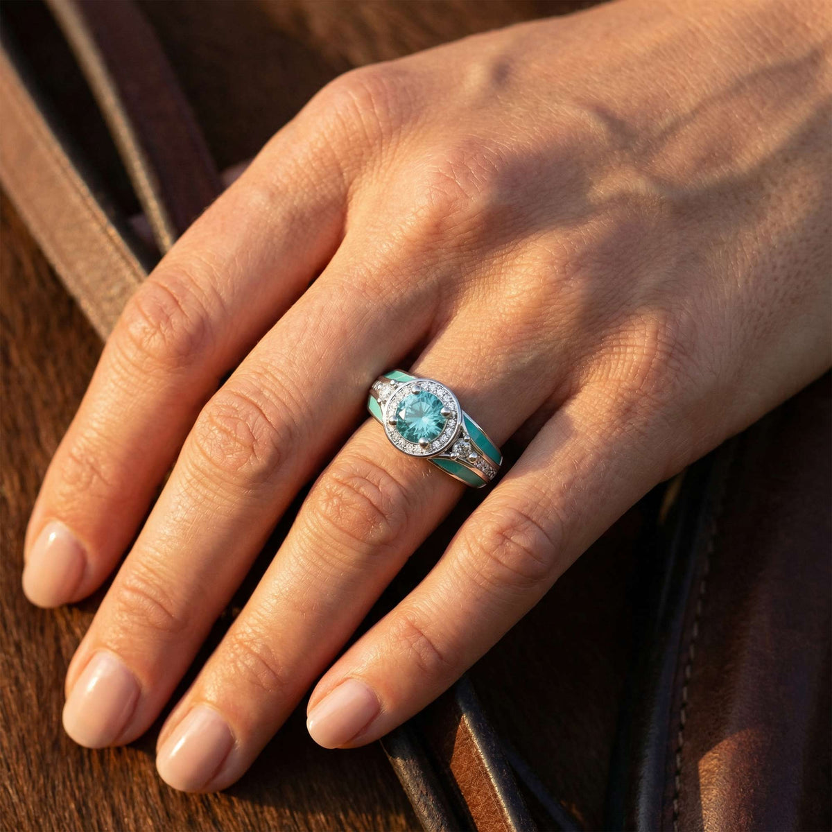 Brave Belt Ring - Aquamarine