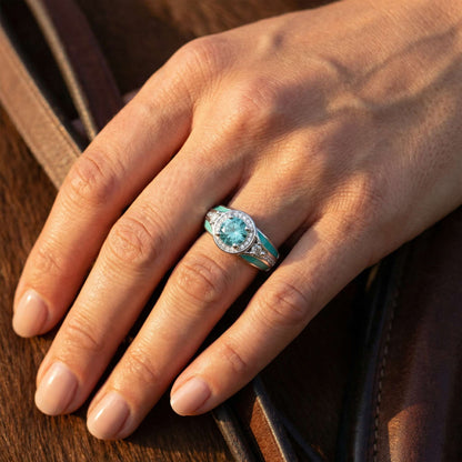 Brave Belt Ring - Aquamarine
