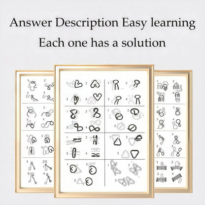 🎁 Metal Montessori Puzzle Solving
