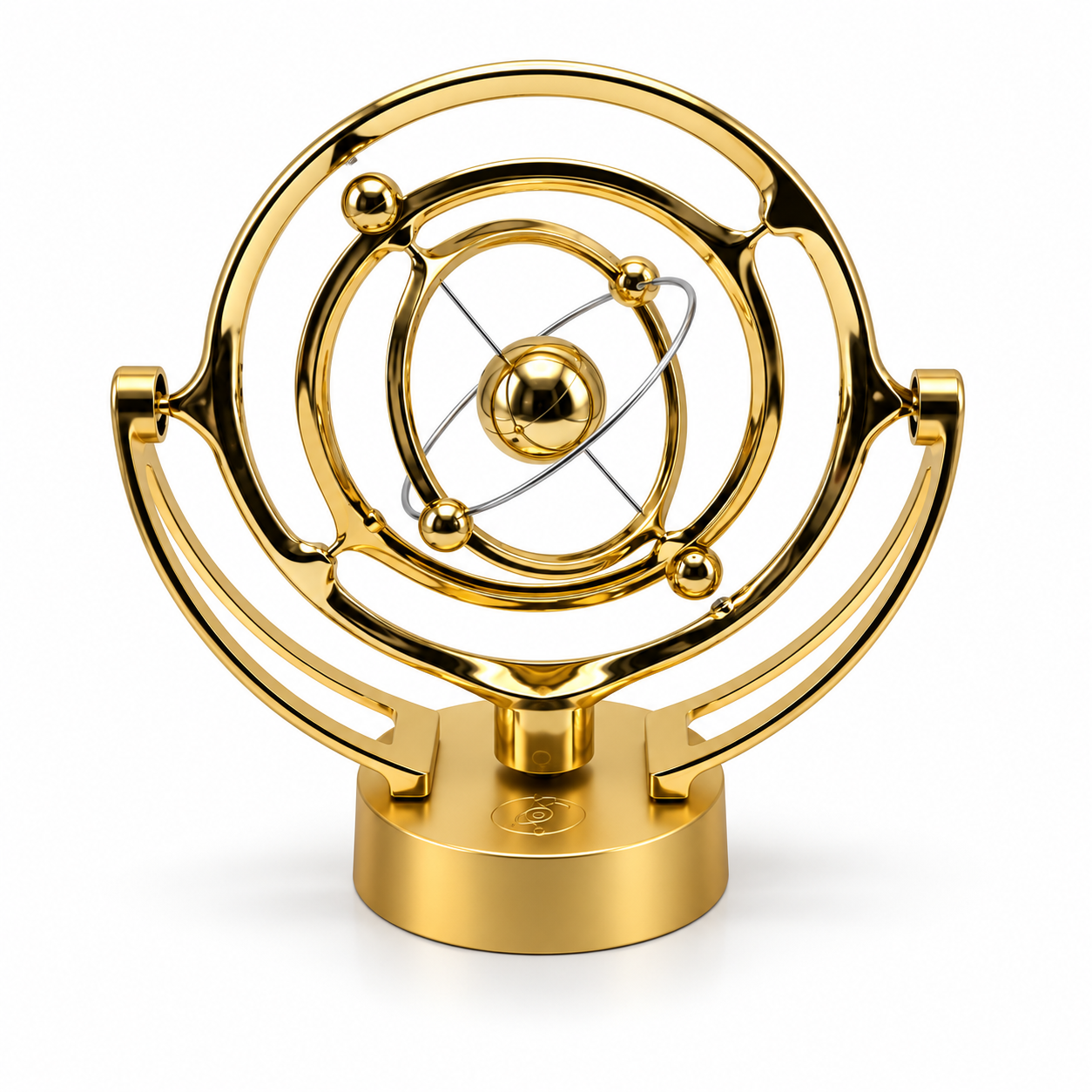 Kinetic Orbital Motion Sphere – Electronic Desktop Sculpture