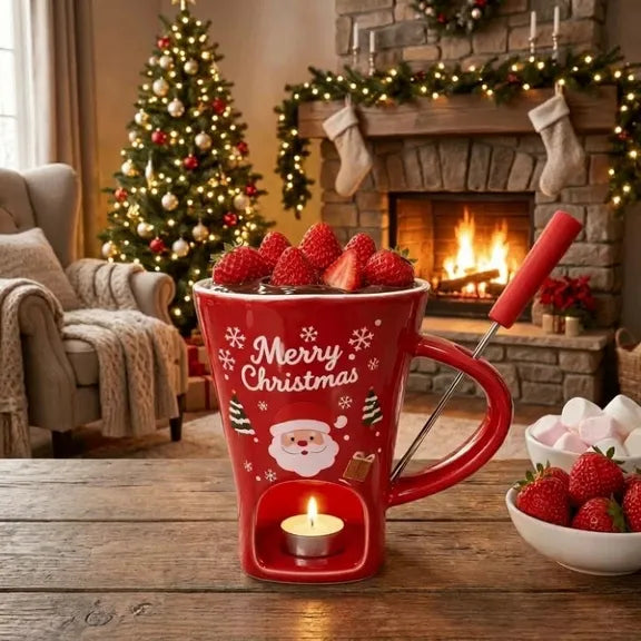 Santa Claus Candle Holder Mug