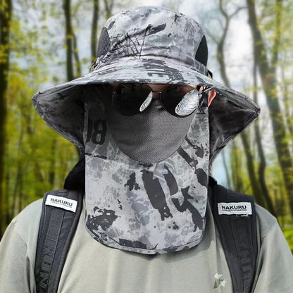 Spring/Summer Fisherman's Hat Detachable Outdoor Fishing Face Covering Neck Protection