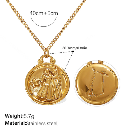 Artisan Zodiac Medallion Necklace