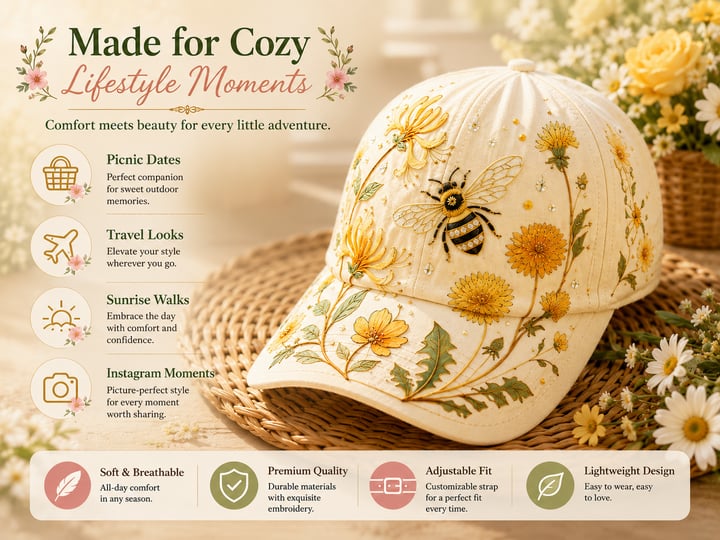 🔥Last Day 49% OFF 🌸🌿 Garden Morning Cap