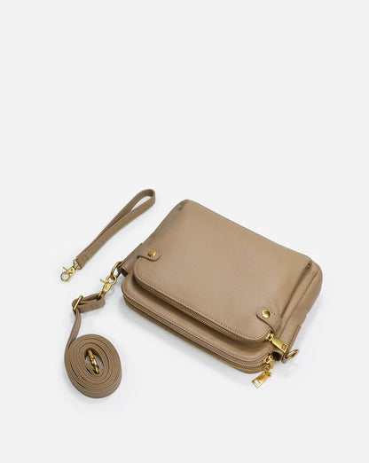 🔥LAST DAY 49% OFF- Three-Layer Leather Crossbody Shoulder & Clutch Bag