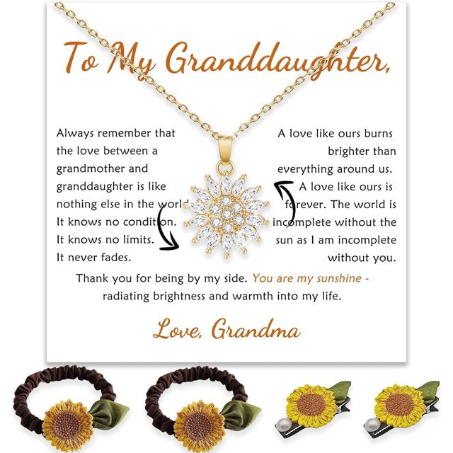 Spinning Sunflower Necklace – A Symbol of Happiness and Growth