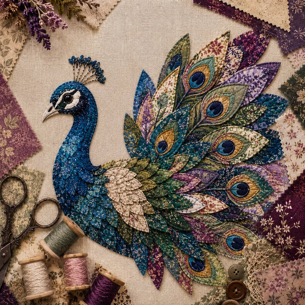 ✨ 3D Patchwork Bird DIY Craft Kit – Create a Layered Fabric Bird Worth Displaying 🐦💕Beginner Friendly