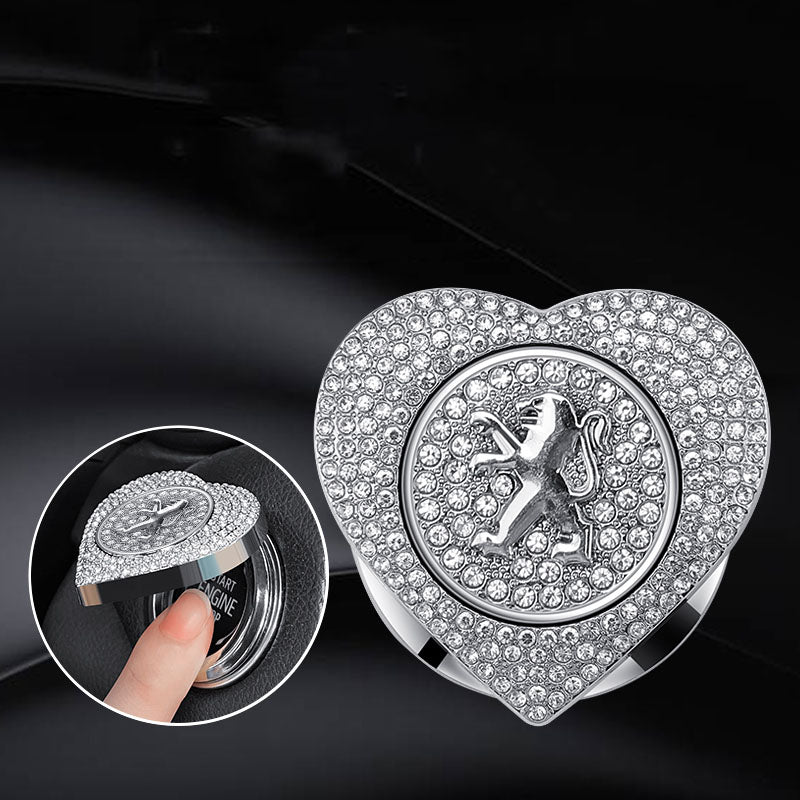 🔥49% OFF🔥Heart-shaped Diamond-studded One-button Start Protective Case