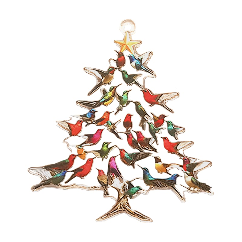 🐦🎄Hummingbird Christmas 2D Acrylic Ornament