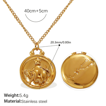 Artisan Zodiac Medallion Necklace