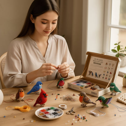 🧵✨ Tiny 3D Beaded Animal DIY Kit