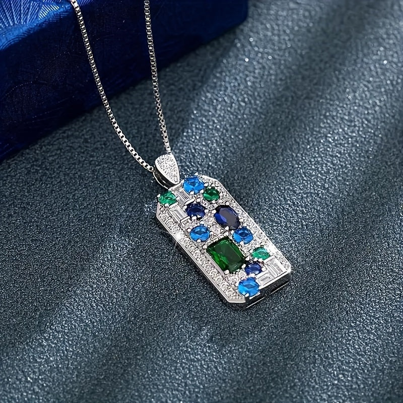 Brielle Prism Burst Pendant Necklace