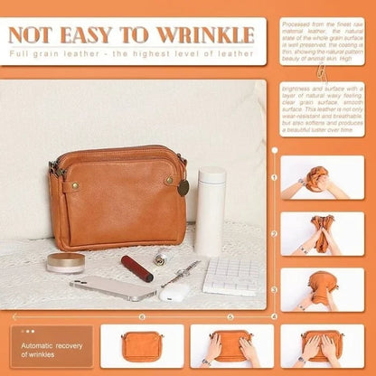 🔥LAST DAY 49% OFF- Three-Layer Leather Crossbody Shoulder & Clutch Bag