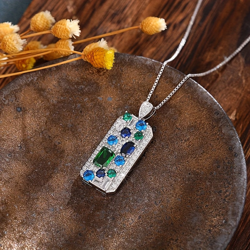 Brielle Prism Burst Pendant Necklace