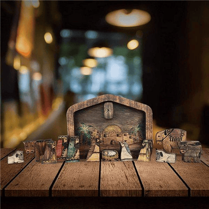 Handmade Wooden Nativity Puzzle❤️