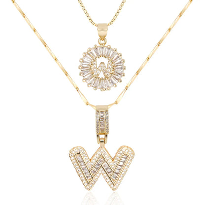 【LAST DAY 48% OFF】2 Pack - Initial Letter Pendant Necklaces