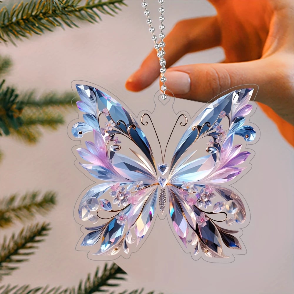 🦋Crystal Butterfly Acrylic Pendant