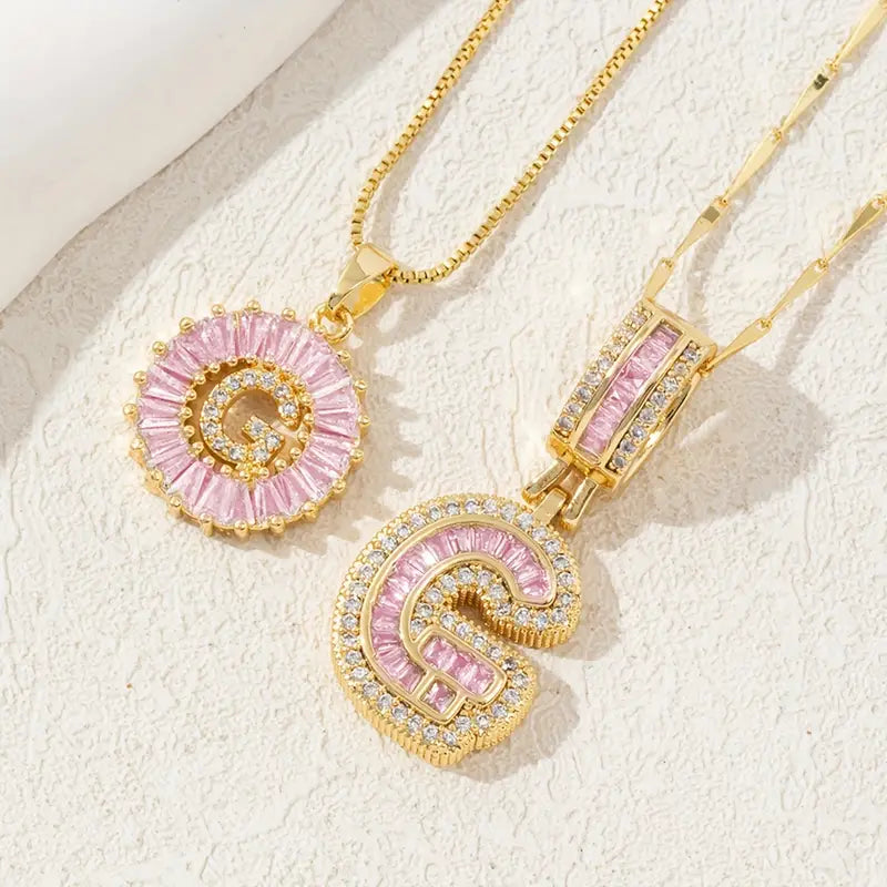 【LAST DAY 48% OFF】2 Pack - Initial Letter Pendant Necklaces