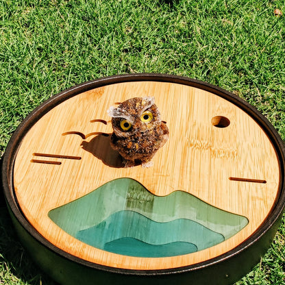 Natural Amethyst Crystal Owl