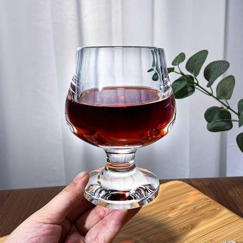 Handmade 100% Clear Quartz Crystal Goblet – Pure Crystal Glass Wine Cup (8.96oz / 265ml)