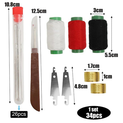 Stainless Steel Large Eye Needle Set, DIY Sewing, Embroidery