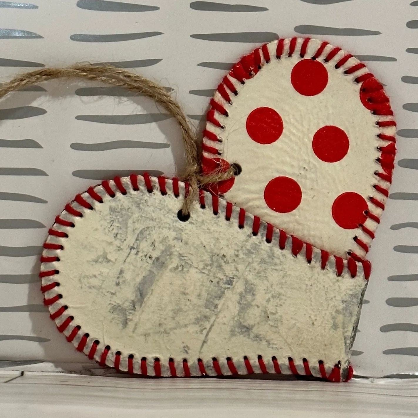 ❤️⚾Handmade Vintage Baseball Heart