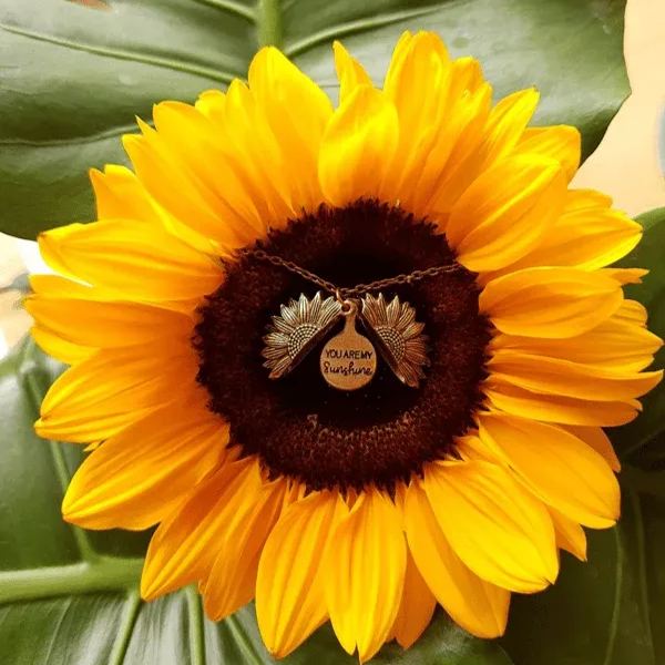 "You Are My Sunshine" Sunflower Necklace🌻
