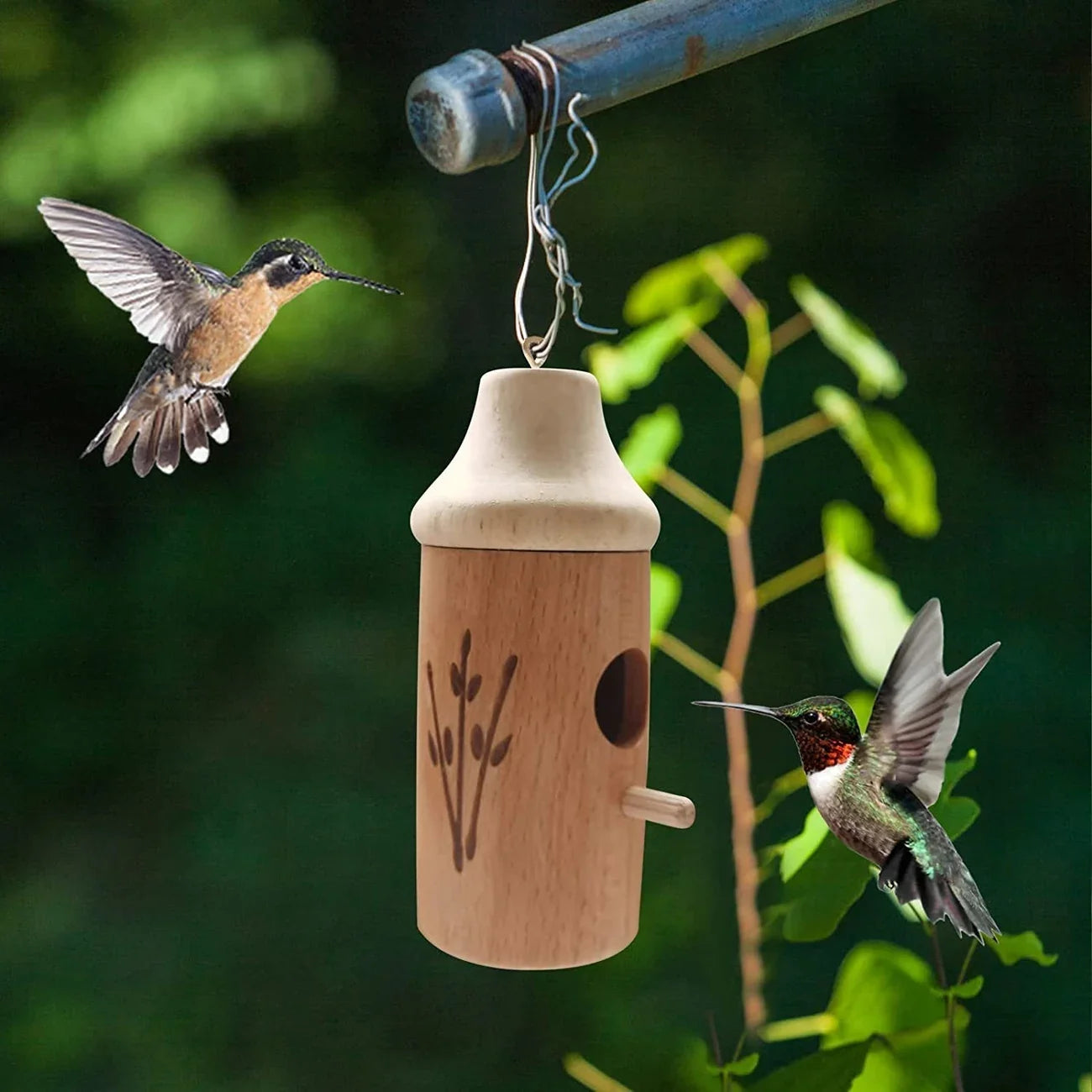 Charming Hanging Hummingbird House