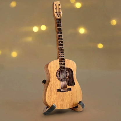 🎁Mini Cute Edition Wooden Guitar Plectrum Case🎸