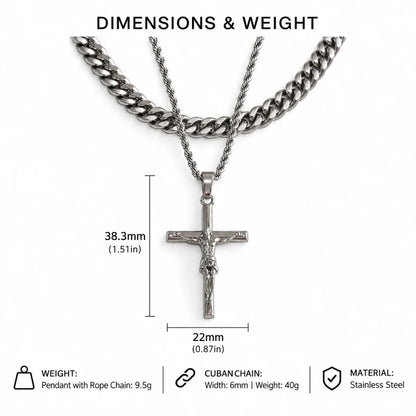 Cadena de Crucifijo de Jesús