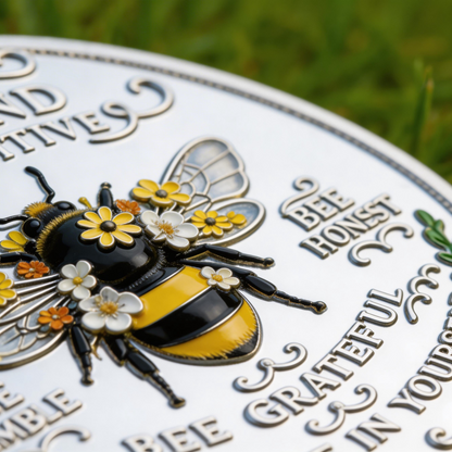 🏆Last Day 40% OFF- Bee Kind Positivity Commemorative Coin 🐝🪙🌼