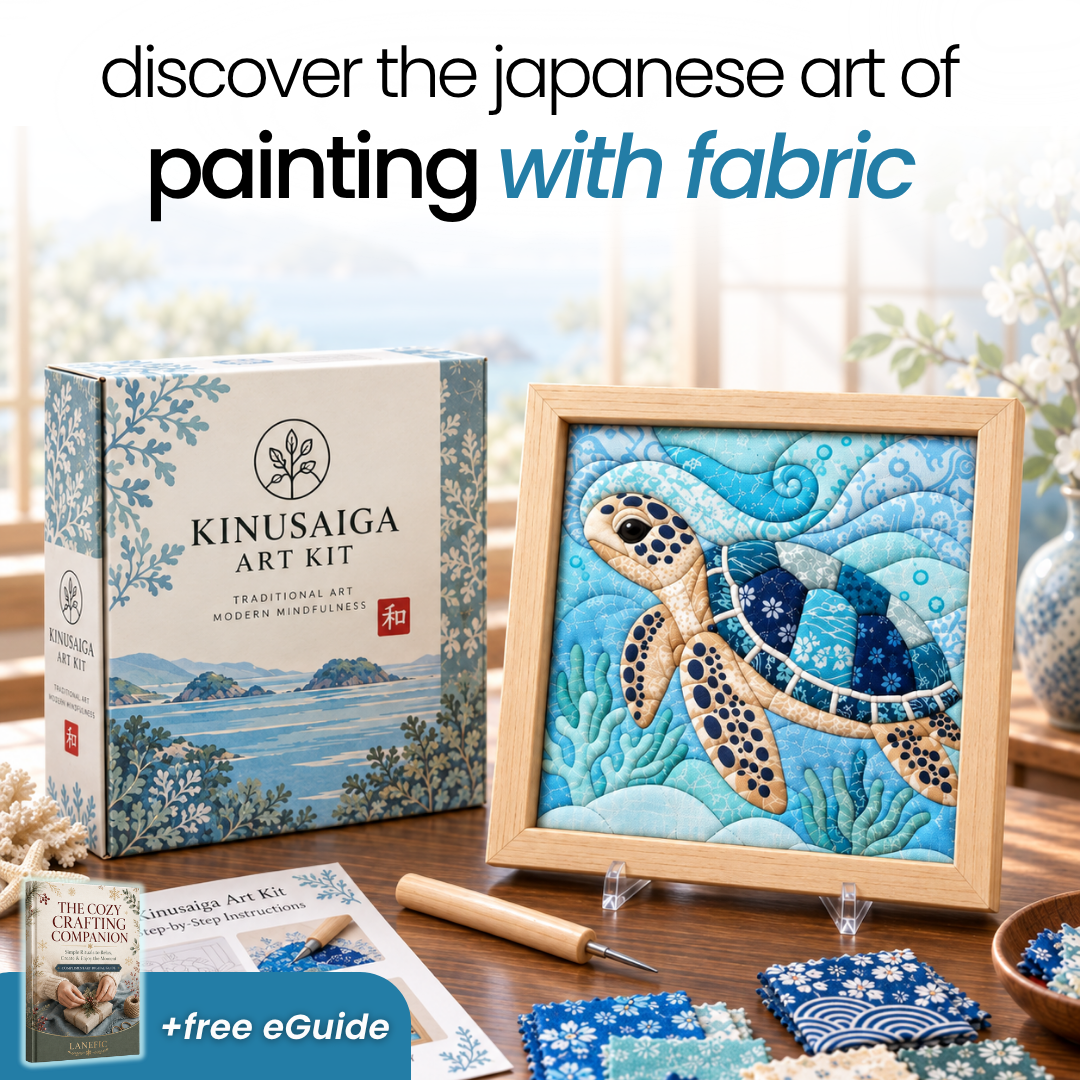 Traditional Japanese Kinusaiga Art Kit