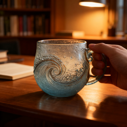 🎄Last Day 49%OFF!🎄 Atroposcrystal™🌊 Sea Glass Wave Mug