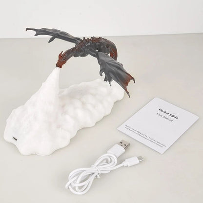 Fire Breathing Drago Lamp